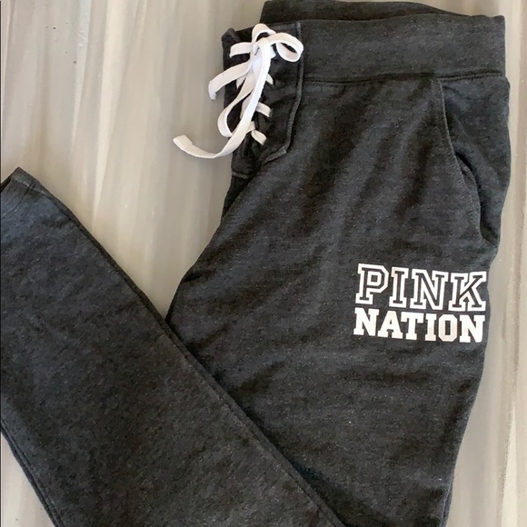 PINK Victoria's Secret Pants - V.S. -Lace up joggers